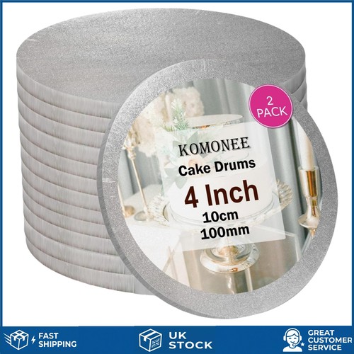 Elegant silver round cake drum - cake,