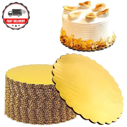 5pcs gold cake boards - gold,