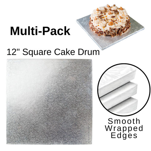 Square cake boards - boards, 12