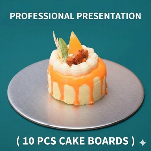 21cm round cake boards - cake, gold