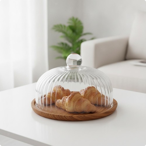Transparent cake dome - transparent,
