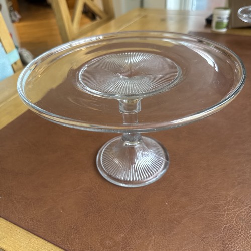 Vintage clear pressed glass - clear,