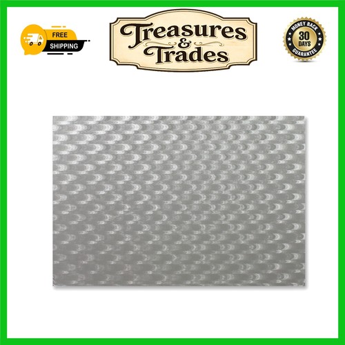 Oblong silver cake - cake, board