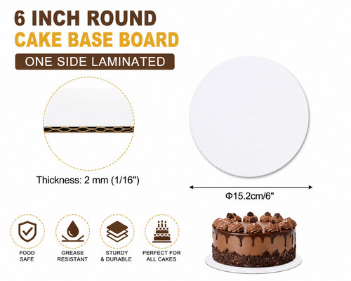 Inch cake board white - inch,