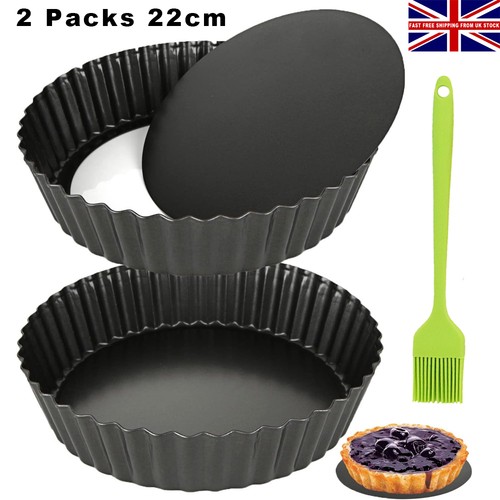Deep non stick flan dish - deep,
