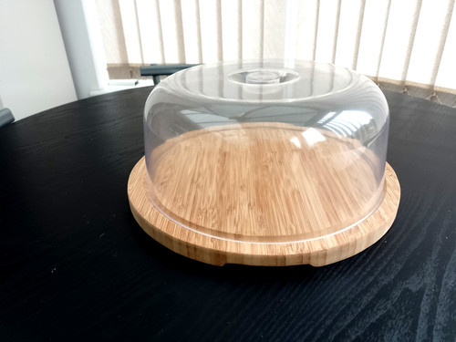 Large 32cm bamboo cake stand - 32cm,