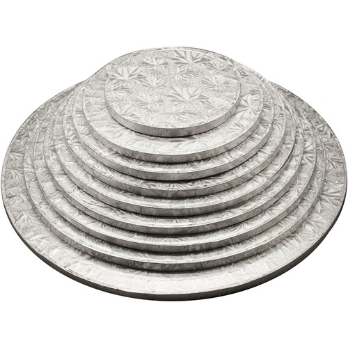 Round cake drum silver - round, boards