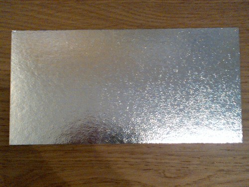 4 rectangle silver - 8", x