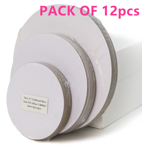 White round cake boards drum - round,