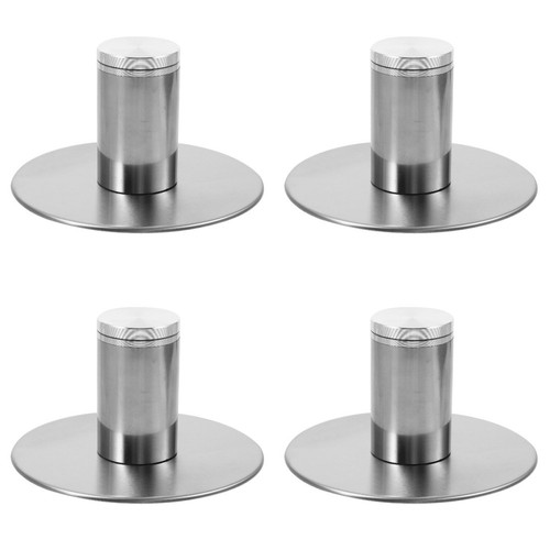 4pcs silver stainless steel - 4pcs,